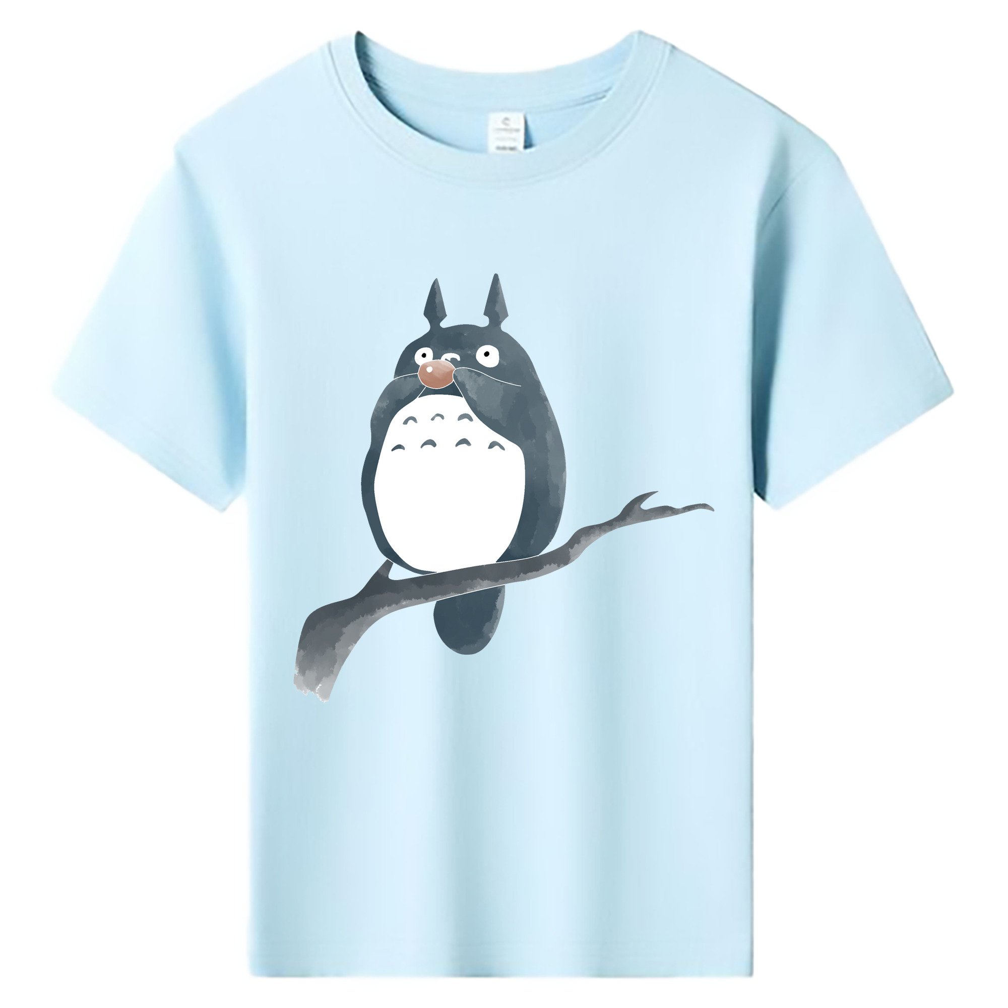 （画像用） となりのトトロ 草壁メイ 草壁サツキ My Neighbor Totoro Satsuki Kusakabe Mei Kusakabe 綿100％キッズTシャツ（フロントプリント）